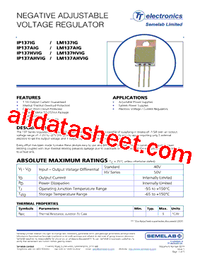 LM137AHVIG型号图片