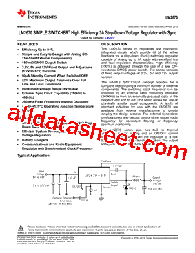 LM2670SD-5.0/NOPB型号图片