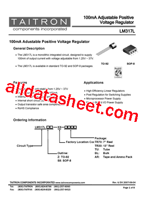 LM317LS8-XX-TR70型号图片