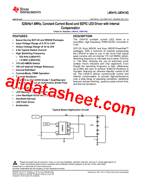 LM3410XSDE/NOPB型号图片