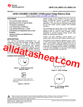 LM385BZ-1.2/NOPB型号图片