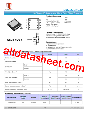 LM3D30N03A型号图片