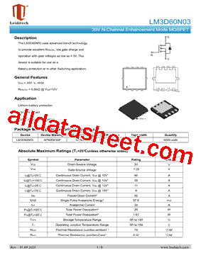 LM3D60N03型号图片