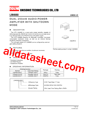 LM4880L-SH2-T型号图片