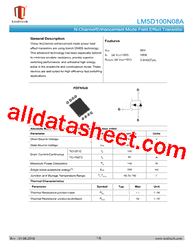 LM5D100N08A型号图片
