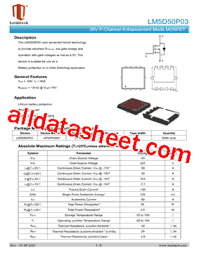 LM5D50P03型号图片