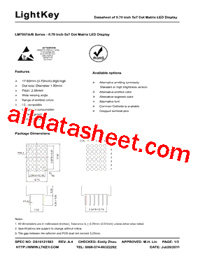 LM7057APG型号图片