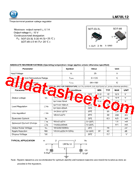 LM78L12ACM/NOPB型号图片