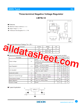 LM79L12ACM/NOPB型号图片