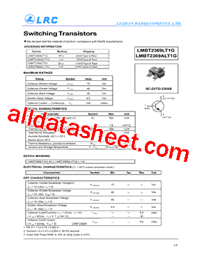 LMBT2369ALT1G型号图片