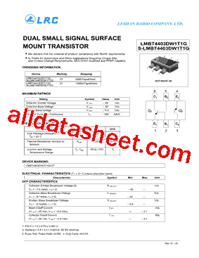 LMBT4403DW1T1G型号图片