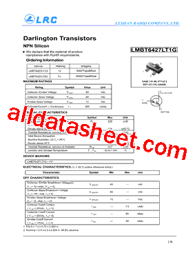 LMBT6427LT1G型号图片