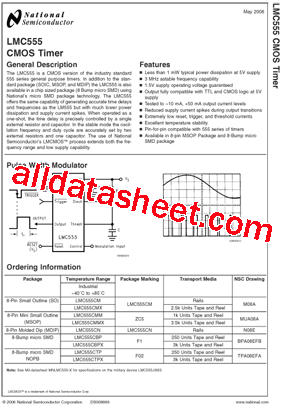 LMC555CMMX/NOPB型号图片