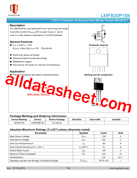 LMFB30P10K型号图片