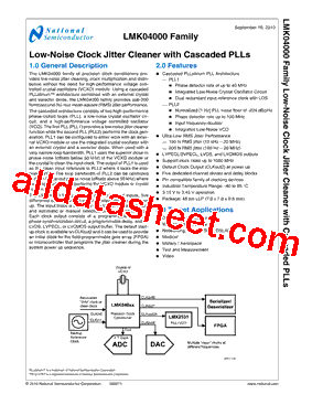 LMK04002BISQE/NOPB型号图片