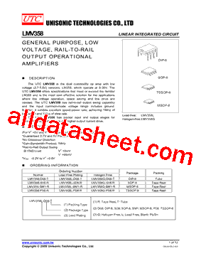 LMV358G-D08-T型号图片