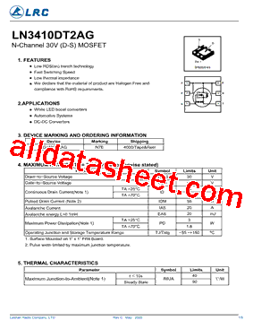 LN3410DT2AG型号图片