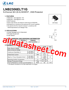 LNB2306ELT1G型号图片