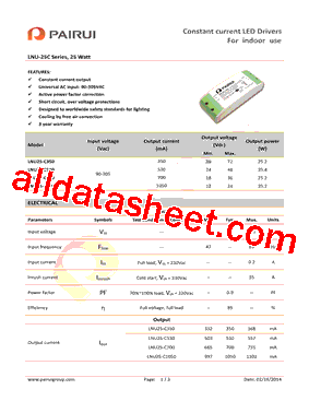 LNU25-C350型号图片