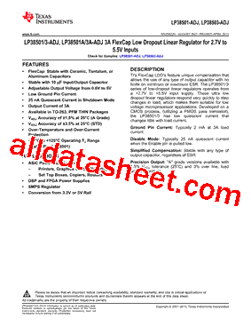 LP38501TS-ADJ/NOPB型号图片