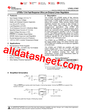 LP3855ES-3.3/NOPB型号图片