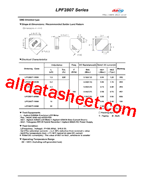 LPF2807T-6R8M型号图片