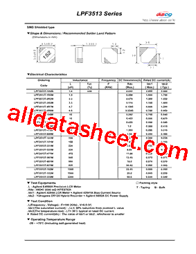 LPF3513T-681M型号图片
