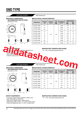 LPF7028T-330M型号图片