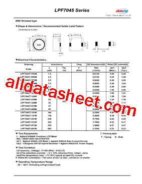 LPF7045T-2R2M型号图片