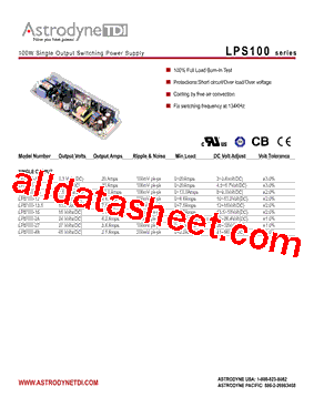 LPS100-13.5型号图片