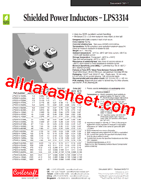 LPS3314-824MLC型号图片