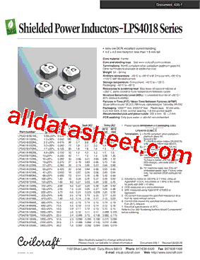 LPS4018-183ML型号图片