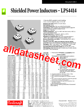 LPS4414-123MLB型号图片