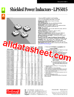 LPS5015-224MLD型号图片