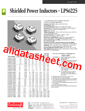 LPS6225-124MLD型号图片