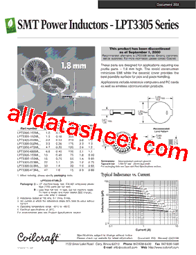 LPT3305-102ML型号图片