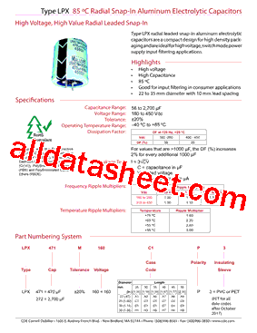LPX331M350H3P3型号图片