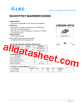 LRB520S-30T1G型号图片