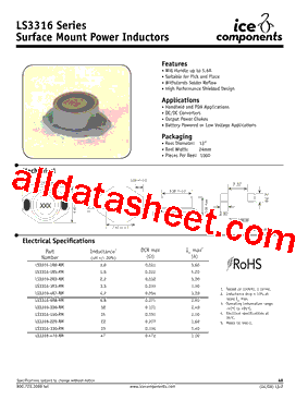LS3316-470-RM型号图片