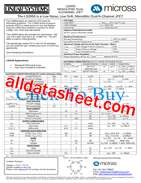 LS3955_TO-78型号图片