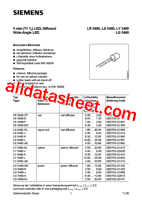 LS5480-GL型号图片