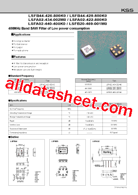 LSFA02-434-002M0型号图片