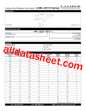 LSML-201212-101K-B型号图片
