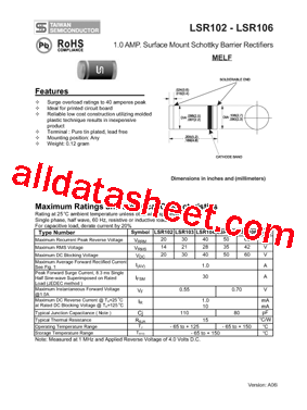 LSR102_1型号图片