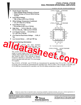 LT1013DIDRE4型号图片