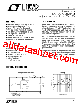 LT1108CS8-12型号图片