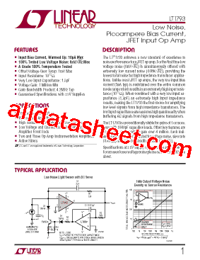 LT1793ACN8型号图片