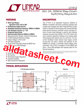 LT1912EDD-TRPBF型号图片