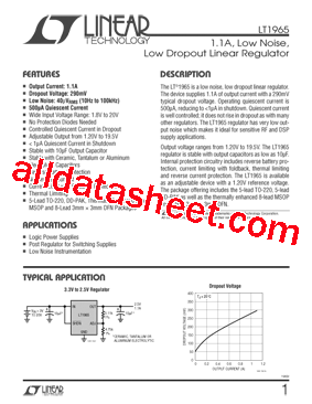 LT1965EQPBF型号图片