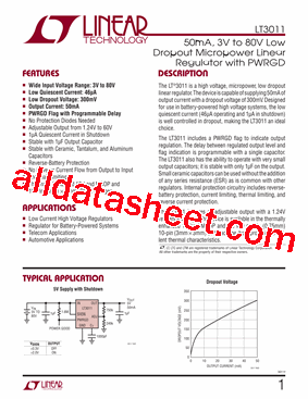 LT3011EDDPBF型号图片